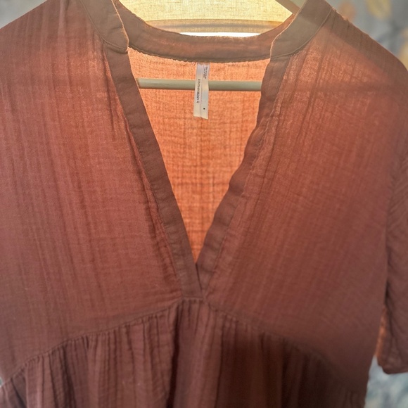 Anthropologie Kallie Flowy Maxi Dress - Terra Cotta (M) - Picture 2 of 5